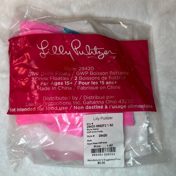 Lilly Pulitzer Drink Floaties Beach Please - Picture 2 of 4